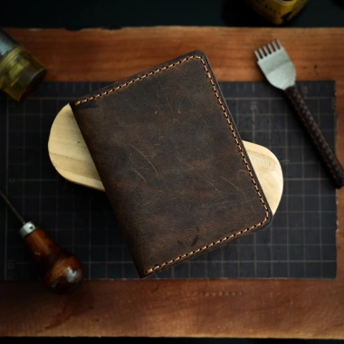 Mino Crafts Ví nam minimal handmade da bò - Ví mini nhẹ, giá ưu đãi 350.000₫ 3