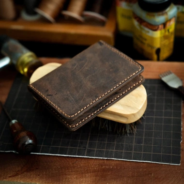 Mino Crafts Ví nam minimal handmade da bò - Ví mini nhẹ, giá ưu đãi 350.000₫ 4