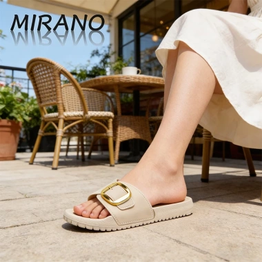Mirano Dép Sandal Nữ Đế Dày Chống Trơn Trượt - Thời Trang Hàn Quốc Mùa Hè 112k 3