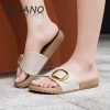 Mirano Dép Sandal Nữ Đế Dày Chống Trơn Trượt - Thời Trang Hàn Quốc Mùa Hè 112k 7