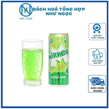 Mirinda Soda Kem Lon 320ml - Nước Ngọt Có Ga Giá 59.780₫ tại Bách Hóa Như Ngọc