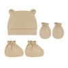 MIS 3 Bộ Bé Chống Trầy Xước Găng Tay Cotton Mũ Bao Chân Màu Trơn Giá 71.610 VND 3