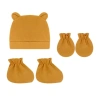MIS 3 Bộ Bé Chống Trầy Xước Găng Tay Cotton Mũ Bao Chân Màu Trơn Giá 71.610 VND 4