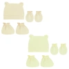 MIS 3 Bộ Bé Chống Trầy Xước Găng Tay Cotton Mũ Bao Chân Màu Trơn Giá 71.610 VND 6