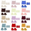 MIS 3 Bộ Bé Chống Trầy Xước Găng Tay Cotton Mũ Bao Chân Màu Trơn Giá 71.610 VND 7