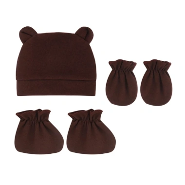 MIS 3 Bộ Bé Chống Trầy Xước Găng Tay Cotton Mũ Bao Chân Màu Trơn Giá 71.610 VND 8