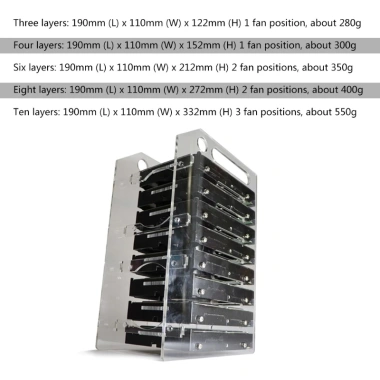 MIS 3.5 DIY Giá Đỡ Acrylic Đĩa Cứng Bay Ngoài Bàn Máy Tính - HDD, Hộp Bảo Quản 2