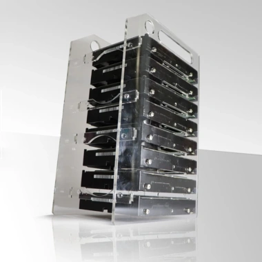 MIS 3.5 DIY Giá Đỡ Acrylic Đĩa Cứng Bay Ngoài Bàn Máy Tính - HDD, Hộp Bảo Quản 5