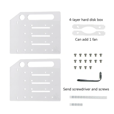 MIS 3.5 DIY Giá Đỡ Acrylic Đĩa Cứng Bay Ngoài Bàn Máy Tính - HDD, Hộp Bảo Quản 7