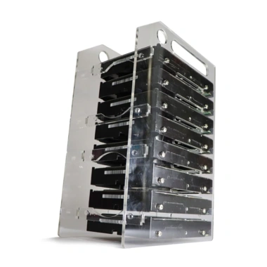 MIS 3.5 DIY Giá Đỡ Acrylic Đĩa Cứng Bay Ngoài Bàn Máy Tính - HDD, Hộp Bảo Quản 8