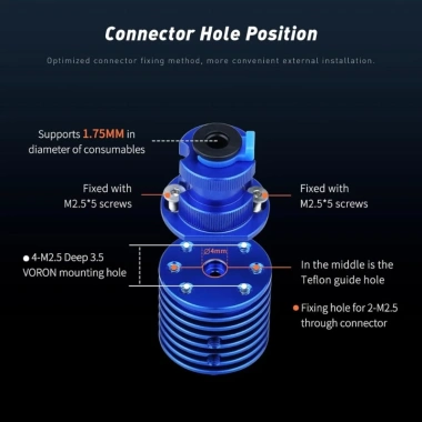 MIS 3D Hotend Nâng Cấp Nhiệt Nhanh 24V 48W Lõi Sưởi Gốm Heatbreak Ưu Đãi 428.560₫ 3