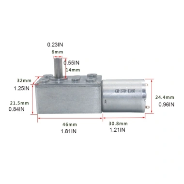 MIS Động cơ điện giảm tốc JGY370 6V-12V-24V, tốc 2-375 vòng/ph, mô-men xoắn mạnh - Giá 160.160đ 2