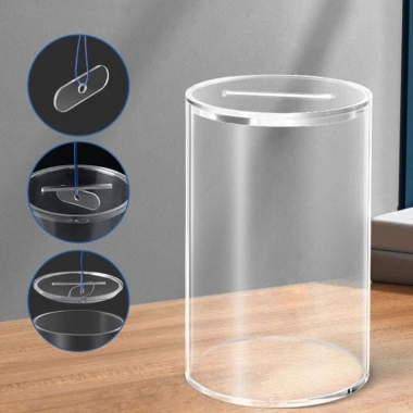 MIS Hộp Tiền Gửi Acrylic Rõ Ràng - Heo Đất Ngân Hàng Thân Thiện, Khuyến Khích Tiết Kiệm, 138.270₫ 7