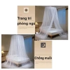 MISHILEI Mùng tròn chống muỗi trần nhà, cửa đơn không giá đỡ, chống bụi, chống ánh sáng 7