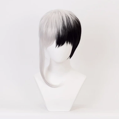 Misscoo Asagiri Gen Cosplay - Tóc Đen Bạc Trắng, chịu nhiệt, giảm giá 297.998₫