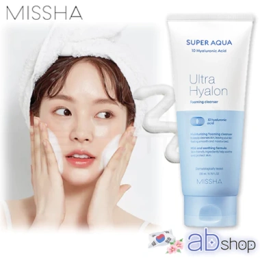 MISSHA Sữa rửa mặt Super Aqua Hyalon 200mL Tạo bọt, dưỡng ẩm, làm sạch, 60.500 VND 6 MISSHA Sữa rửa mặt Super Aqua Hyalon 200mL Tạo bọt, dưỡng ẩm, làm sạch, 60.500 VND 6