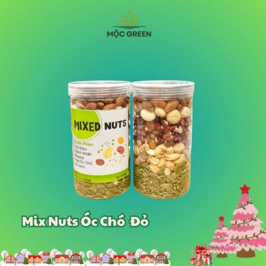 MIX 5 Hạt Dinh Dưỡng Óc Chó Đỏ 500g - Bổ Não, Tăng Trí Nhớ, Giá 154.000 VND
