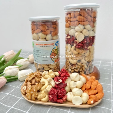 MIX HẠT ĐẶC BIỆT 500g SẤY NGUYÊN VỊ - HẠT MACCA, HẠNH NHÂN, ĐIỀU, ÓC CHÓ, MẮC CA, ĂN LIỀN, LÀM SỮA HẠT - Giảm còn 200.000 VND 2 MIX HẠT ĐẶC BIỆT 500g SẤY NGUYÊN VỊ - HẠT MACCA, HẠNH NHÂN, ĐIỀU, ÓC CHÓ, MẮC CA, ĂN LIỀN, LÀM SỮA HẠT - Giảm còn 200.000 VND 2