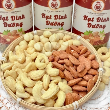 Mix hạt dinh dưỡng 500g Macca Điều Hạnh nhân Óc chó Bí xanh - Chỉ 139k PitiFood