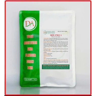 MIX PRO 1 1Kg - Phụ gia tạo giòn dai giò chả lụa, xúc xích, bò viên, giảm giá 260.000 VND