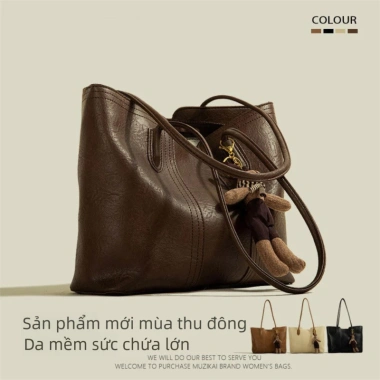 MIZIKAI Túi Đeo Vai Da Mềm Retro Xuân Hè - Cao Cấp, Dung Lượng Lớn, Phong Cách Mới, 481.850 VND 5