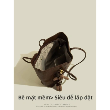 MIZIKAI Túi Đeo Vai Da Mềm Retro Xuân Hè - Cao Cấp, Dung Lượng Lớn, Phong Cách Mới, 481.850 VND 9
