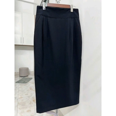 MK Chân Váy Bút Chì Cạp To 8cm Dài 85cm 2 Lớp Xẻ Sau Co Giãn Ít - Giá Giảm 183k