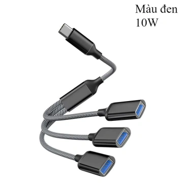 MLADEN Cáp chia Type-C 3 USB Vinfast VF3 Sạc nhanh 10/60W, bền, 99k