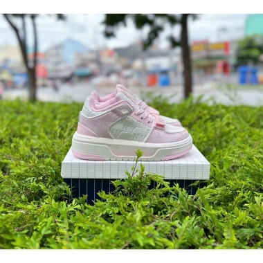 MLB Chunky Liner Mid Classic Monogram New York Yankees Pink - Chính hãng, giá 1.650.000₫