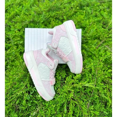 MLB Chunky Liner Mid Classic Monogram New York Yankees Pink - Chính hãng, giá 1.650.000₫