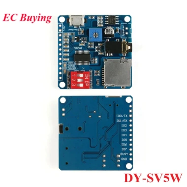 Mô-đun MP3 DY-SV5W Giọng nói WAV cho Arduino – Điều khiển âm thanh nối tiếp