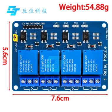 Mô-đun rơle 5V/12V đa kênh Arduino 1-8, đầu ra quang hợp, còn hàng, chỉ 37.223₫