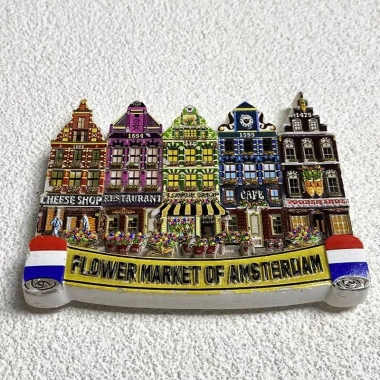 Mô Hình 3D Amsterdam Hà Lan - Nam châm sáng tạo, quà lưu niệm, dùng cho tủ lạnh 4