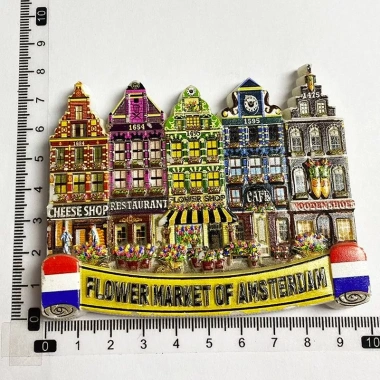 Mô Hình 3D Amsterdam Hà Lan - Nam châm sáng tạo, quà lưu niệm, dùng cho tủ lạnh 5