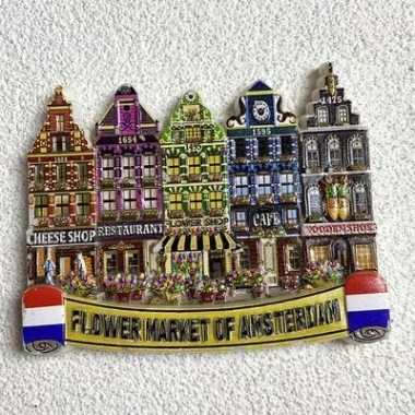 Mô Hình 3D Amsterdam Hà Lan - Nam châm sáng tạo, quà lưu niệm, dùng cho tủ lạnh 6