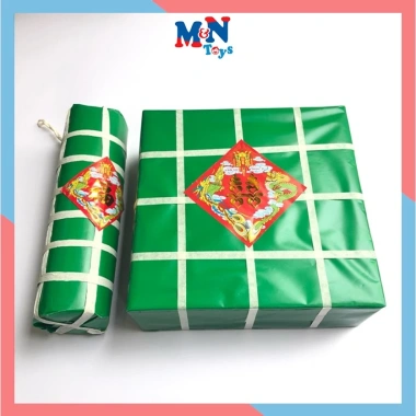 Mô hình bánh chưng bánh tét cỡ lớn 30x30cm - Trang trí Tết giá ưu đãi 84.000₫