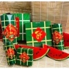 Mô hình bánh chưng, bánh tét, dưa hấu hộp giấy gấp - Trang trí Tết chỉ 15.000đ
