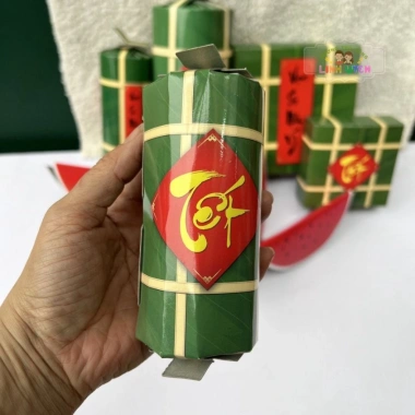 Mô hình bánh chưng, bánh tét, dưa hấu hộp giấy gấp - Trang trí Tết chỉ 15.000đ 4