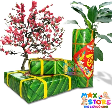 Mô Hình Bánh Chưng, Bánh Tét, Giò Lụa Lõi Xốp Trang Trí Tết 2.024 - Decor Nhà Cửa, Giá Ưu Đãi 48.000₫ 3