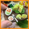 Mô hình bánh chưng bánh tét mini đất sét - Đồ búp bê, tiểu cảnh, giá 40.000 dong 3