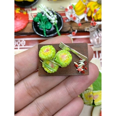 Mô hình bánh chưng bánh tét mini đất sét - Đồ búp bê, tiểu cảnh, giá 40.000 dong 4