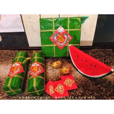 Mô hình bánh chưng, bánh trưng, bánh tét trang trí Tết 2.022 - Siêu đẹp giá 8.900 VND 2 Mô hình bánh chưng, bánh trưng, bánh tét trang trí Tết 2.022 - Siêu đẹp giá 8.900 VND 2