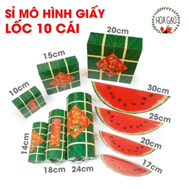 Mô hình bánh chưng giả bánh tét dưa hấu SỈ SET 10 món dây treo trang trí Tết 100.000đ Mô hình bánh chưng giả bánh tét dưa hấu SỈ SET 10 món dây treo trang trí Tết 100.000đ