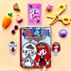 Mô Hình Búp Bê Toka Kuromi – Nhà Giấy Mini Bóc Dán, Đồ Chơi Sáng Tạo, Giá Chỉ 85.000đ 2