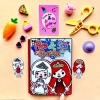 Mô Hình Búp Bê Toka Kuromi – Nhà Giấy Mini Bóc Dán, Đồ Chơi Sáng Tạo, Giá Chỉ 85.000đ 7