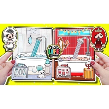 Mô Hình Búp Bê Toka Kuromi – Nhà Giấy Mini Bóc Dán, Đồ Chơi Sáng Tạo, Giá Chỉ 85.000đ 8