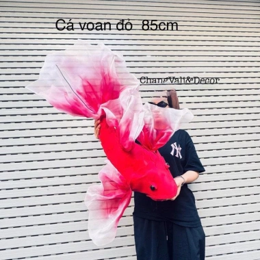 Mô hình cá chép voan vượt vũ môn khổng lồ 1-1,5m - Decor Tết giá 520.000 VNĐ 10 Mô hình cá chép voan vượt vũ môn khổng lồ 1-1,5m - Decor Tết giá 520.000 VNĐ 10