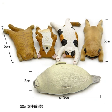 Mô hình chó mèo nhựa cute - Trang trí ốp lưng, dép, túi DIY 14.850 VND