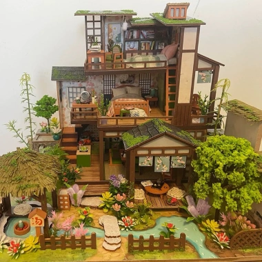 Mô hình DIY nhà Trung Hoa Handmade Quà ý nghĩa tặng bạn bè, người yêu, giá 600.000₫