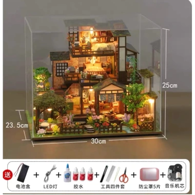 Mô hình DIY nhà Trung Hoa Handmade Quà ý nghĩa tặng bạn bè, người yêu, giá 600.000₫